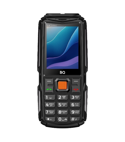 Мобильный телефон BQ 2430L Tank Connect черный/серый
