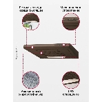 Вытяжка козырьковая Hansa OSC5111BH коричневый, 50 см, 200 куб. м/ч, 58 дБ, фото8