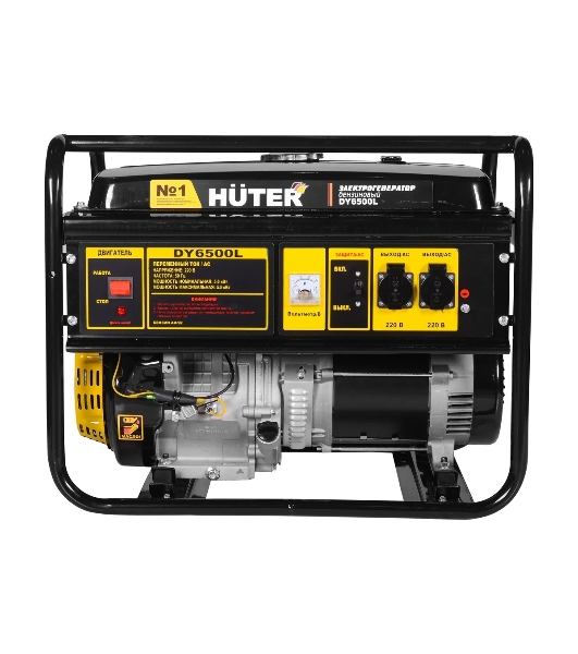 Электрогенератор бензиновый Huter DY6500L, 5.5 кВт, 71 дБ, 74.5 кг