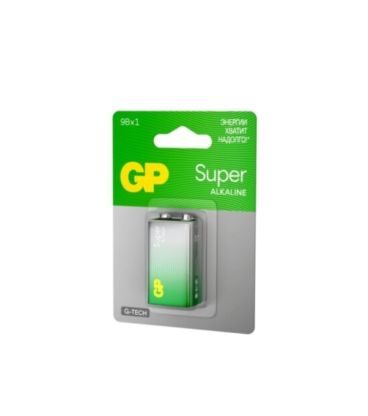 Алкалиновая батарейка GP Super Alkaline G-Tech 9V Крона - 1 шт. на блистере (1 шт.)