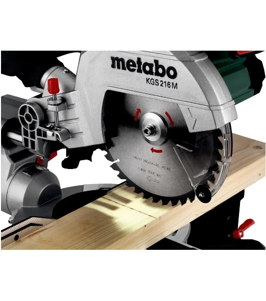 Торцовочная пила Metabo KGS 216 M 1500Вт 5000об/мин d=216мм