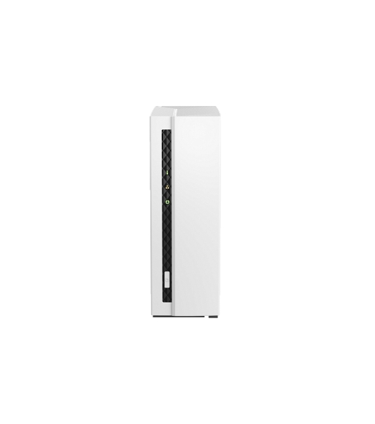 Сетевое хранилище SMB QNAP TS-133 NAS 1 HDD tray. ARM 4-core Cortex-A55 1.8GHz, ram 2 Gb (max), 1x1GbE, 1xUSB 2.0 port,1xUSB 3.2 Gen 1