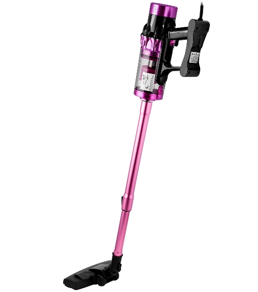 Пылесос вертикальный BRAYER BR4272 фиолетовый, питание от сети, 185 Вт, уборка сухая, пылесборник 0,8 л