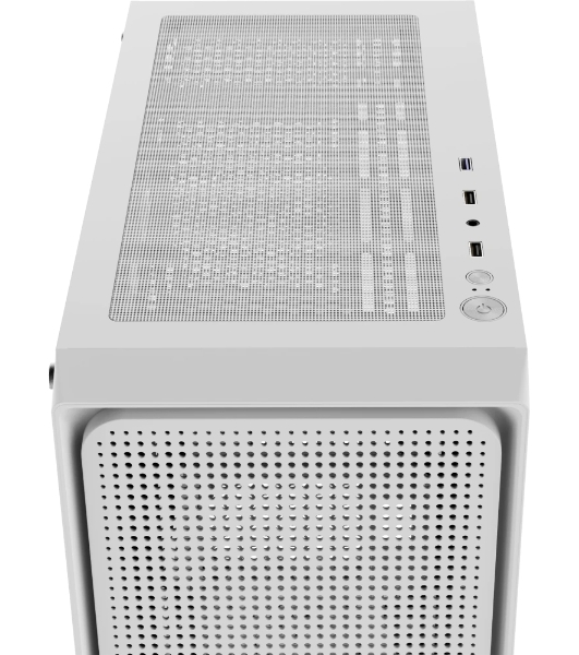 Компьютерный корпус Ocypus Gaммa C50 без БП белый (Gaммa-C50-WHG000XX-GL)