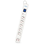 Сетевой фильтр Smartbuy (SBSP-50W-Pro) - 6 роз х 5,0 м - белый, фото 1