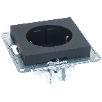 Механизм розетки 1-м СП AtlasDesign с заземл. 16А карбон SchE ATN001043, фото2