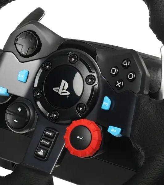 Руль LOGITECH G29 игровой (USB, для PS и PC, педали, виброотдача, 941-000113/941-000112/941-000142)
