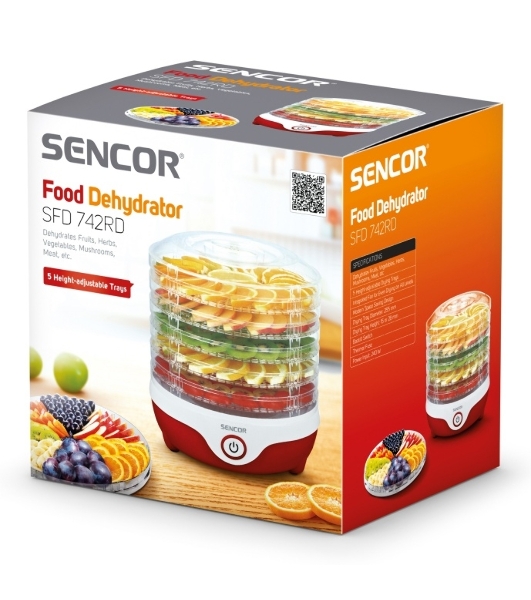 Сушилка для овощей и фруктов Sencor SFD 742RD