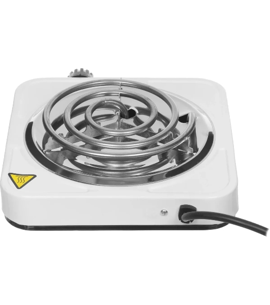 Электрическая плитка Centek CT-1508 (белый) 1конфорка ТЭН 140мм, 1000Вт, индикатор работы