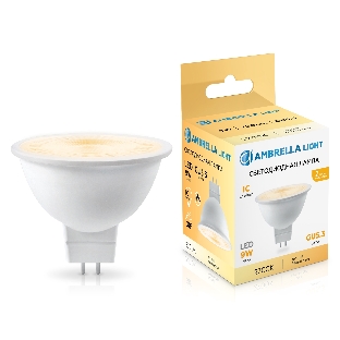 Лампа светодиодная	Ambrella light 170903 LED MR16 9W IC GU5.3 2700K 175-265V 38°