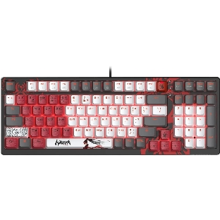Клавиатура A4Tech Bloody S98 Naraka BLMS Plus проводная, USB Type-A, чёрный/красный