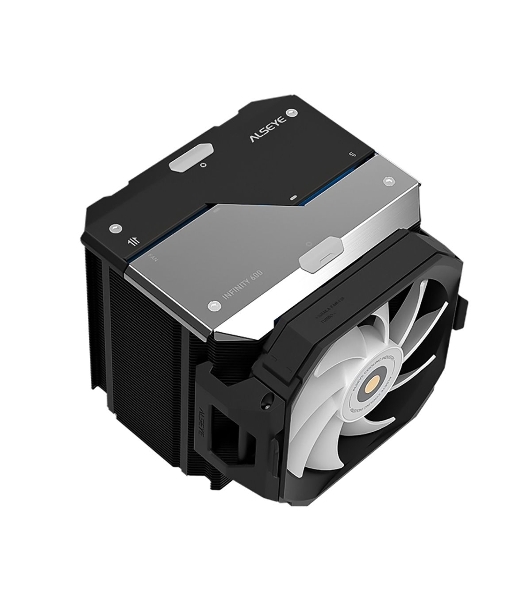 Кулер для процессора Alseye i600-B черный, 120 мм, алюминий/медь, 2300 об/мин, 37.8 дБ, 4 pin, 265 Вт, 160 мм