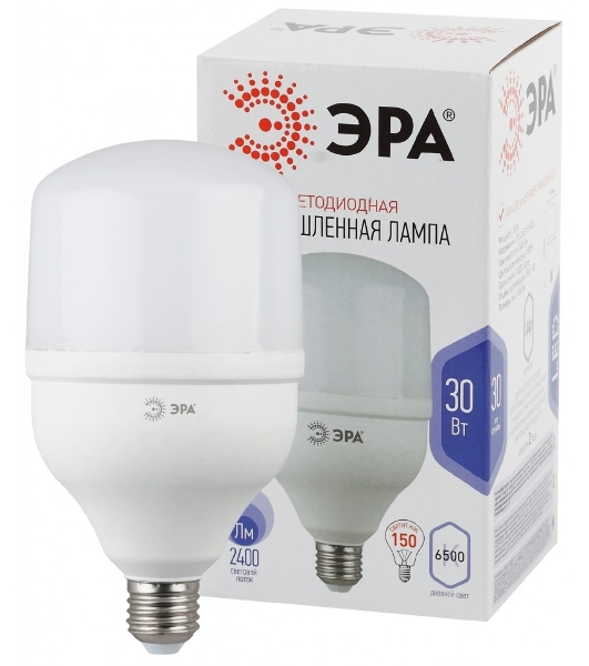 Лампа светодиодная высокомощная ЭРА POWER 30W-6500-E27 2400 лм