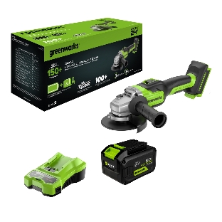 Углошлифовальная машина Greenworks GD24AG 758Вт 10500об/мин рез.шпин.:M14 d=125мм (3200207CUH)