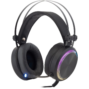 Гарнитура Oklick HS-L810G чёрный, проводная, USB, подсветка