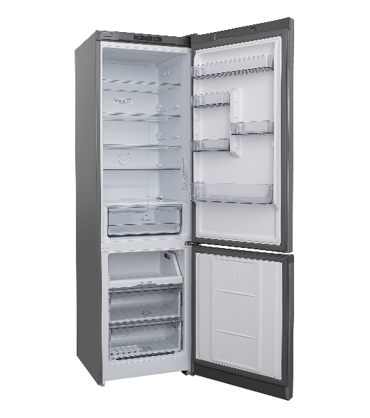 Холодильник Hotpoint HT 5200 C MX мраморный двухкамерный, 240/83л, морозилка снизу, No Frost