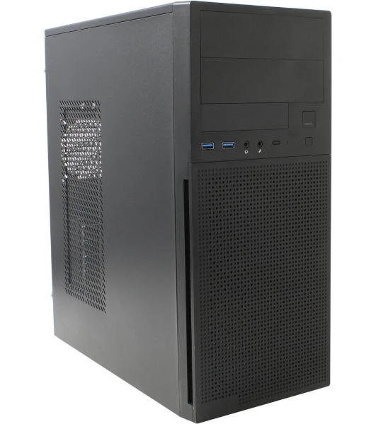 Компьютерный корпус MidiTower Powerman DA812BK черный PM-500ATX-F 2хUSB 2.0+2хUSB 3.0 Audio ATX