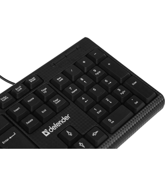 Комплект клавиатура+мышь Defender Line C-511 проводной, USB, 1000 DPI, чёрный