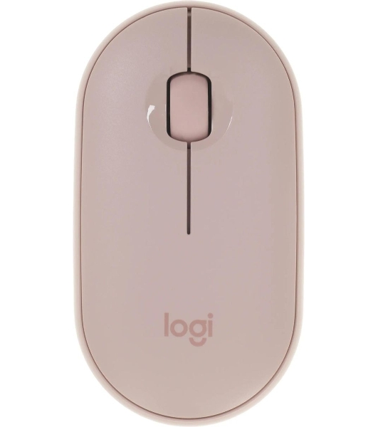 Мышь беспроводная Logitech Pebble M350 розовый, 1000 dpi, радиоканал, Bluetooth, USB, кнопки - 3