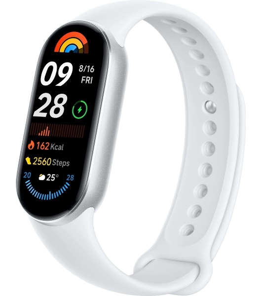 Фитнес-браслет Xiaomi Smart Band 9 M2345B1, 1.62' AMOLED, 5G, Bluetooth, IPX8 / WR50, серебристый