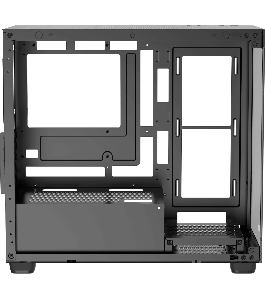 Компьютерный корпус Ocypus Gaммa C52 BK mATX/win/black/no PSU/Tempered Glass