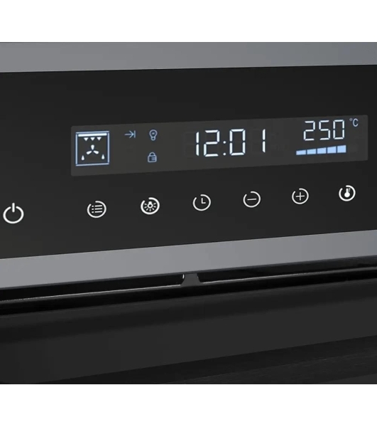 Шкаф духовой электрический Maunfeld AEOD60103G1, 60л, дверца с 3 стеклами, графит