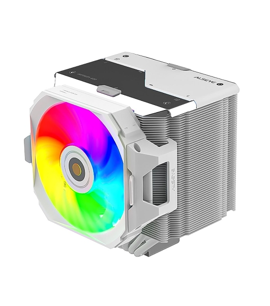 Кулер для процессора Alseye i600-W белый, 120 мм, алюминий/медь, 2300 об/мин, 37.8 дБ, 4 pin, 265 Вт, 160 мм