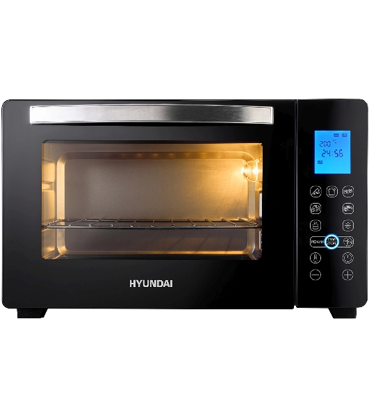 Мини-печь Hyundai MIO-HY096 28 л, 1600 Вт, черный