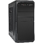 Компьютерный корпус Minitower ExeGate BA-202-UNS500 (mATX, БП UNS500 с вент. 12см, 2хUSB, аудио, черный), фото 1