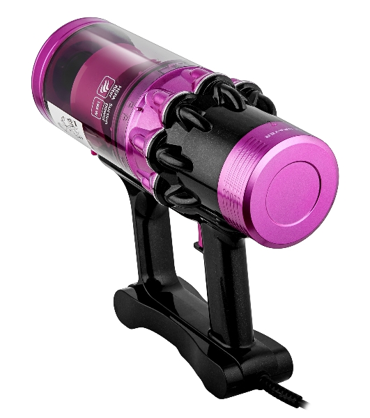 Пылесос вертикальный BRAYER BR4272 фиолетовый, питание от сети, 185 Вт, уборка сухая, пылесборник 0,8 л