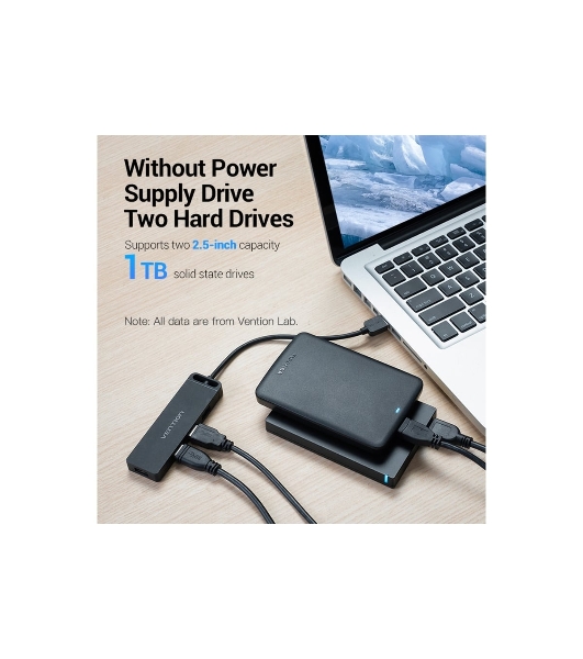 USB-концентратор Vention CHLBF, USB 3.0, USB 4 порта, USB