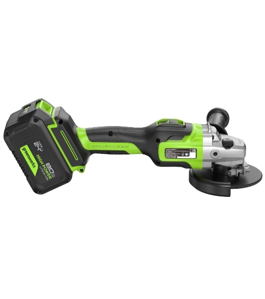 Углошлифовальная машина Greenworks GD24AG 758Вт 10500об/мин рез.шпин.:M14 d=125мм (3200207CUH)