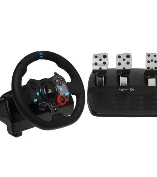Руль LOGITECH G29 игровой (USB, для PS и PC, педали, виброотдача, 941-000113/941-000112/941-000142)