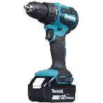 Дрель-шуруповерт Makita DDF490SF1J, 18 В, 3 Ач, 50 Нм, бесщеточный, фото 1