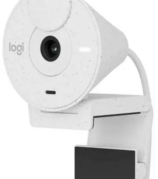 Веб-камера Logitech Brio 300 1920x1080, 30 кадр/с, USB Type-C, микрофон (шумоподавление), автоматическая фокусировка, автоосвещение, универсальное крепление белая