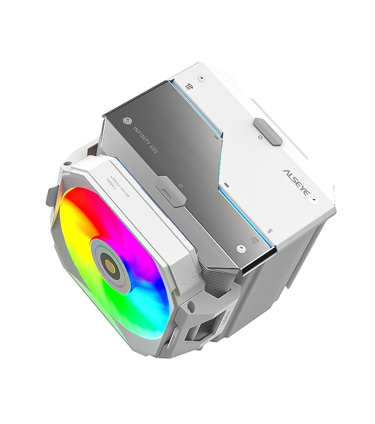 Кулер для процессора Alseye i600-W белый, 120 мм, алюминий/медь, 2300 об/мин, 37.8 дБ, 4 pin, 265 Вт, 160 мм