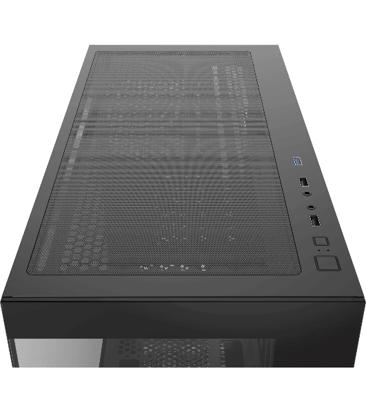 Компьютерный корпус Ocypus Gaммa C52 BK mATX/win/black/no PSU/Tempered Glass