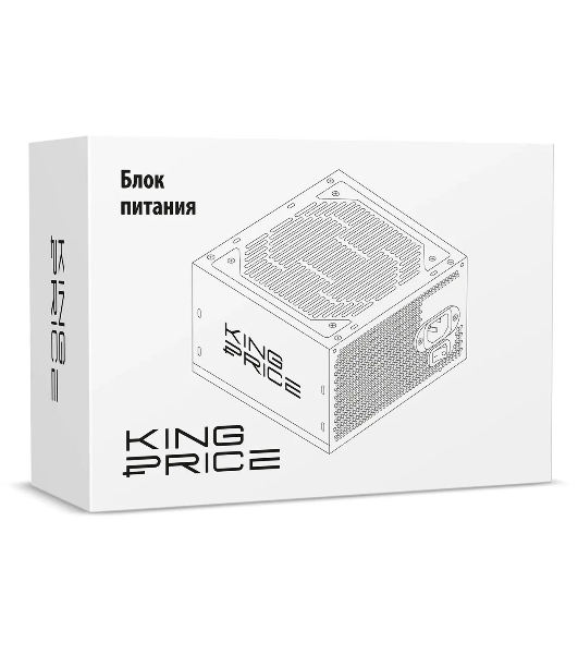 Блок питания KingPrice ATX 600W KPPSU600 (20+4pin) 120mm fan 4xSATA RTL