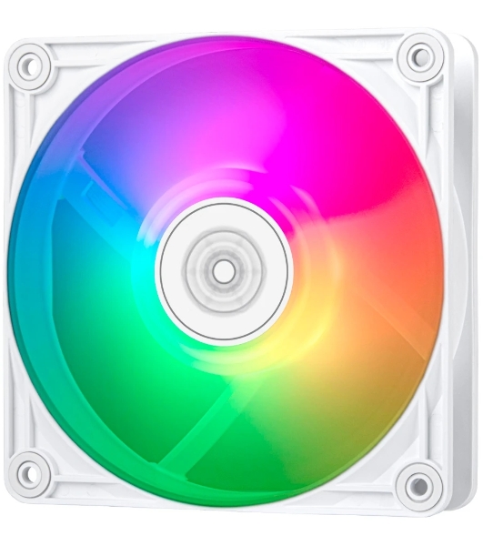 Вентилятор для корпуса Silverstone VISTA 120 ARGb белый, 120 мм, 2000 об/мин, 30.6 дБ, 4 pin