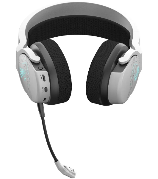 Гарнитура Bloody GR370 белый, беспроводная + проводная, Bluetooth, до 45 ч, подсветка