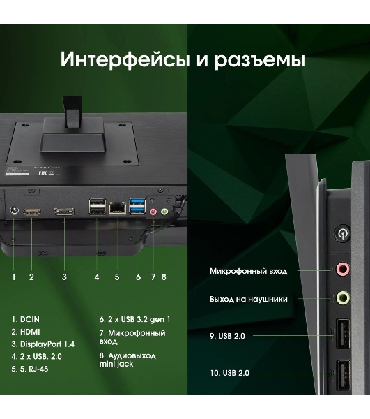 Моноблок Digma Pro Base 23.8' Full HD i3 12100 (3.3) 8Gb SSD 512Gb UHDG 730 CR Windows 11 Pro GbitEth WiFi BT 90W клавиатура мышь Cam черный 1920x1080