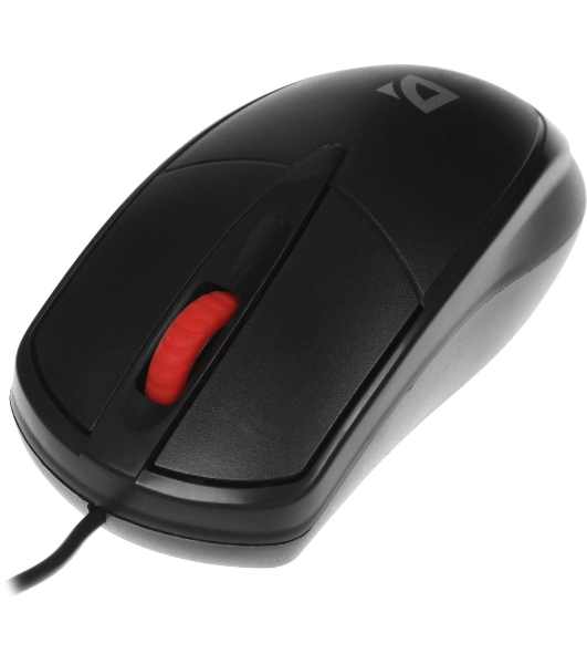 Мышь проводная Defender Icon MB-057 черный, 1000 dpi, USB, кнопки - 3