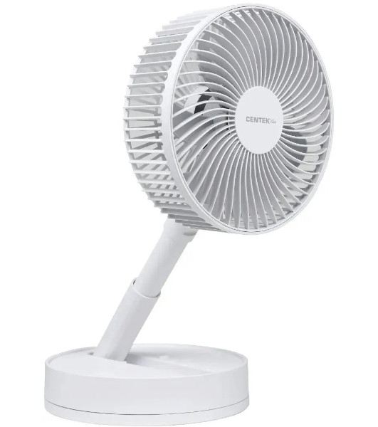 Вентилятор Centek CT-5042 белый, настольный, 12 Вт, 4 скорости, 19 см