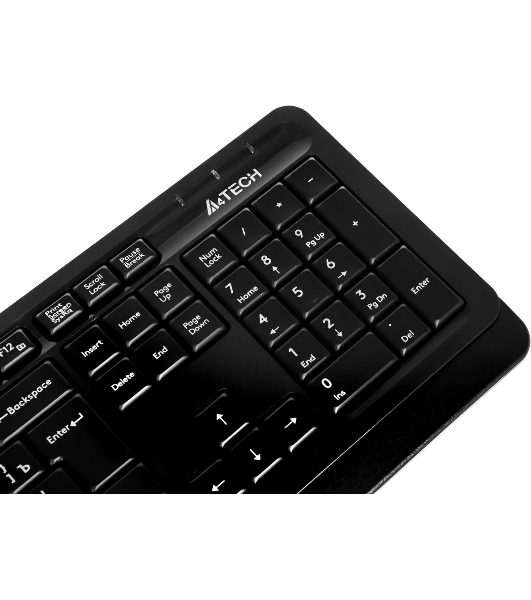 Комплект клавиатура+мышь A4Tech FStyler FG1012 беспроводной, USB, 1200 DPI, черный