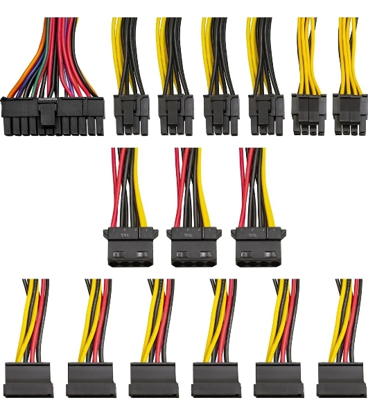 Блок питания ExeGate 750PPE, 750W, (ATX, APFC, SC, КПД 80% (80 PLUS), 12cm fan, 24pin, 2x(4+4)pin, 4xPCI-E, 6xSATA, 3xIDE, черный, кабель 220V 1,8м с защитой от выдергивания)