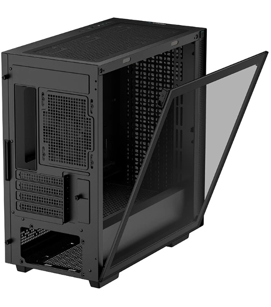 Компьютерный корпус Deepcool CH370 черный без БП mATX 1x120мм 1xUSB 2.0 1xUSB 3.0 audio bott PSU