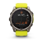 Умные часы Garmin Fenix 8 Solar Sapphire, 1.6' AMOLED, Wi-Fi, Bluetooth, NFC, 100м, серый / желтый, фото2