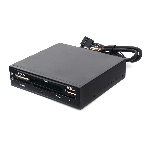 Кард-ридер Gembird FDI2-ALLIN1-02-B/черный/SD/T-Flash/Micro-SD/Micro-SDHC/Micro-SDXC/USB 2.0/метал, фото 1