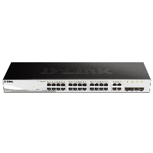 Коммутатор D-Link DGS-1210-28/FL2A, 24×1 Гбит/с + 4×1 Гбит/с Combo, настраиваемый