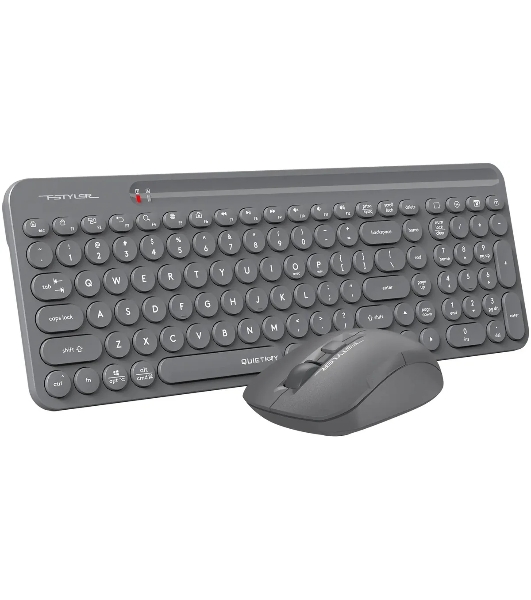 Комплект клавиатура+мышь A4Tech FStyler FG3300 Air2 беспроводной, USB, 2000 DPI, серый